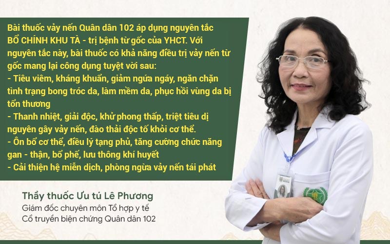 Bác sĩ Lê Phương chia sẻ giải pháp vảy nến Quân dân 102