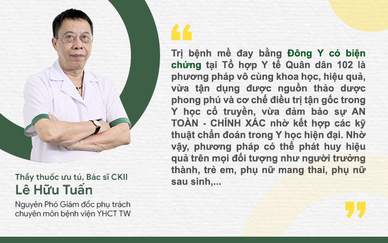 Thầy thuốc Lê Hữu Tuấn đánh giá cao phương pháp trị mề đay bằng Đông Y có biện chứng