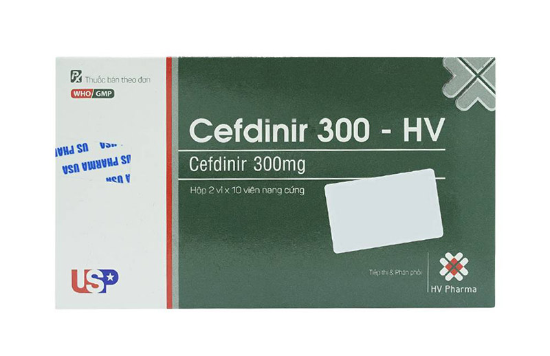 Cefdinir là kháng sinh thường được sử dụng để điều trị viêm xoang