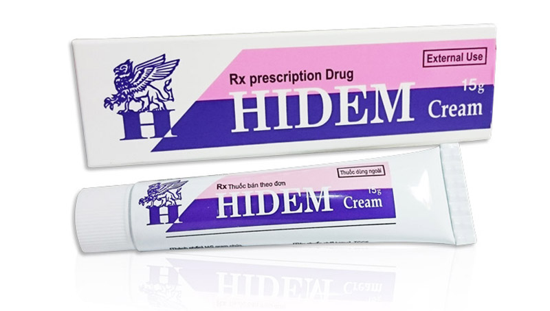 Kem bôi Hidem cream chứa corticoid được sử dụng phổ biến cho bệnh nhân viêm da dị ứng