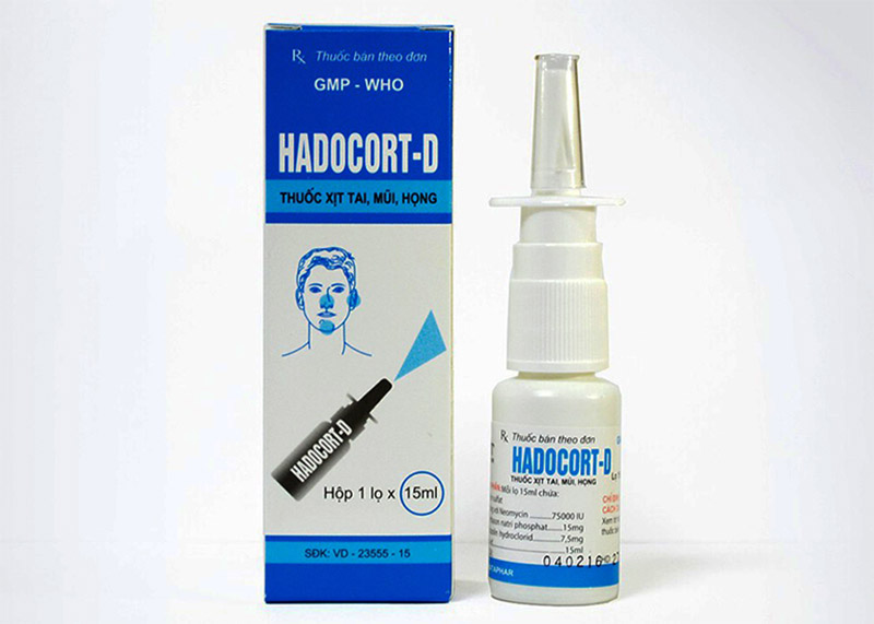 Thuốc Hadocort-D trị viêm xoang