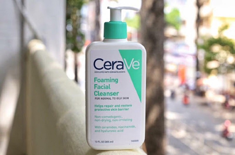 Sữa rửa mặt trị viêm da tiết bã Cerave Foaming Facial Cleanser
