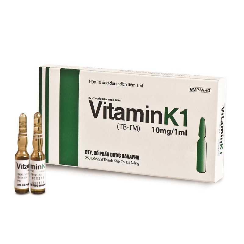 Vitamin K1 có dạng lỏng dùng để tiêm khi điều trị bệnh