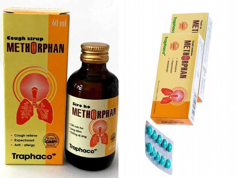 Thuốc trị ho Methorphan có tác dụng tiêu đờm