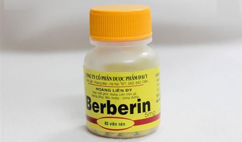Berberin là thuốc đau bụng tiêu chảy không kê đơn