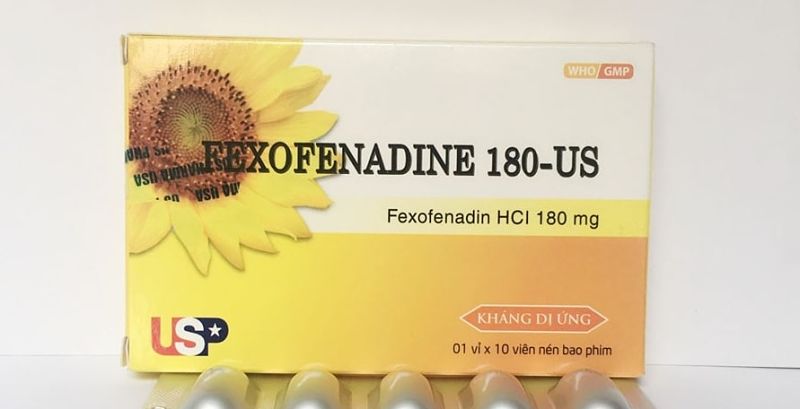 Thuốc trị mề đay cho trẻ em Fexofenadine