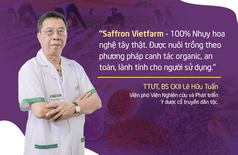 Chuyên gia đánh giá về chất lượng Saffron Vietfarm
