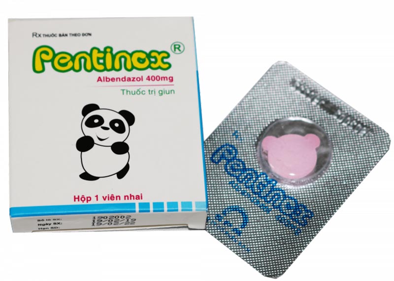 Pentinox gồm 400mg Albendazol nên có dược lực rất mạnh