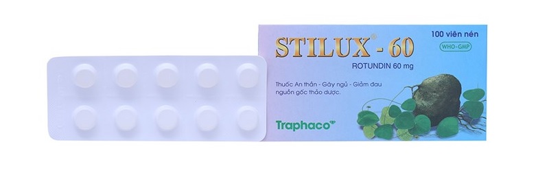Stilux là sản phẩm an thần, gây ngủ được sản xuất bởi công ty dược phẩm Traphaco.