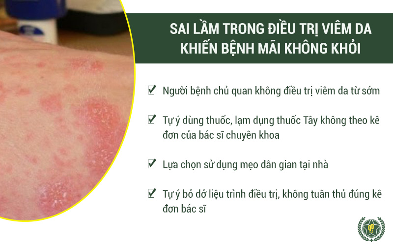 Bác sĩ Lê Phương chỉ ra những sai lầm trong điều trị viêm da khiến bệnh mãi không khỏi