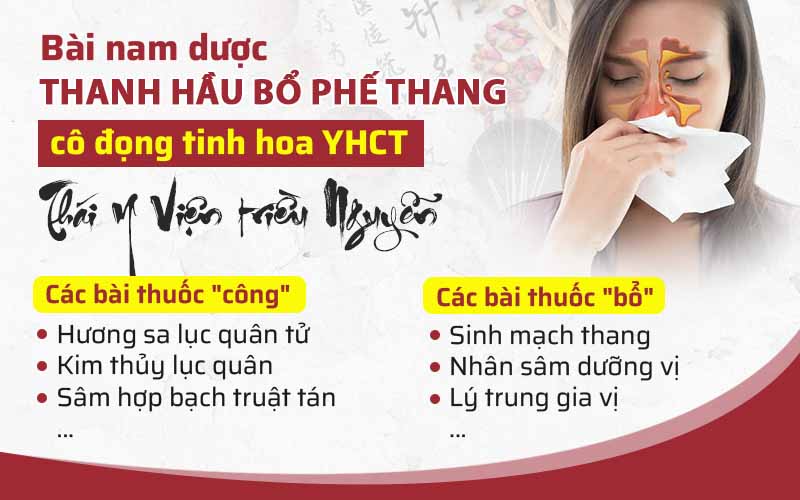 Bài thuốc Thanh Hầu bổ phế thang kế thừa tinh hoa YHCT triều Nguyễn
