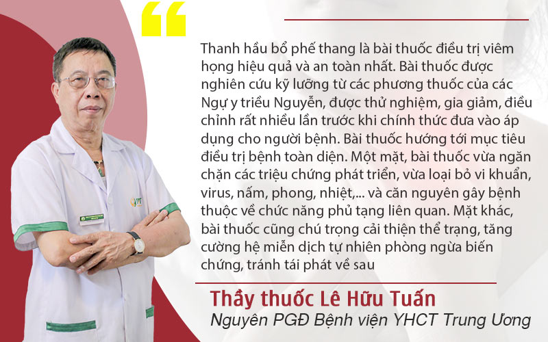 Chia sẻ của thầy thuốc Lê Hữu Tuấn